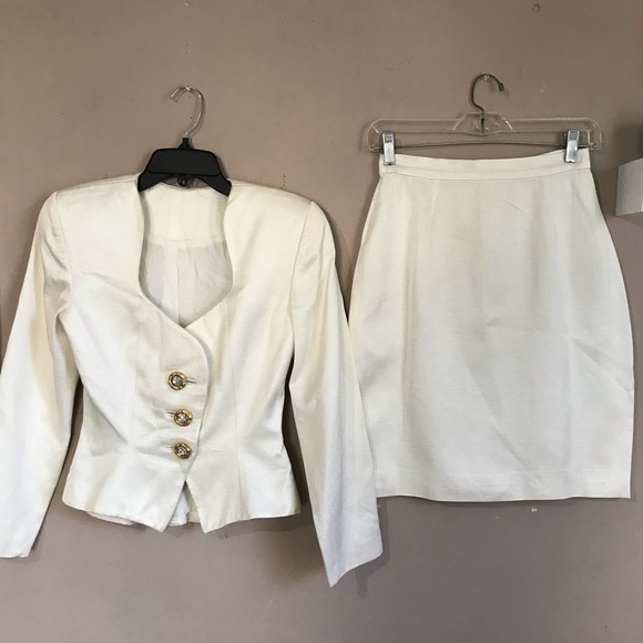 SOLD Pilar Rossi Blazer Skirt Suit 8 Structured - Picture 2 of 7